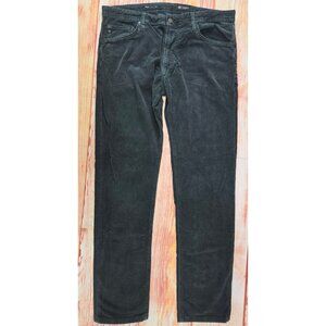 AG Adriano Goldschmied Tellis Modern Slim Corduroy Jeans 34x32 Gray